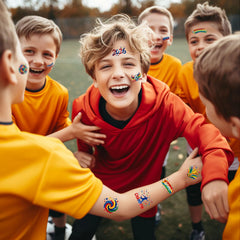 Soccer tattoos set for events and DIY projects