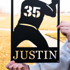 Sports name sign for wall decor product image