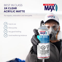 SprayMax 1K acrylic matte clear coat for cars