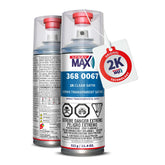 SprayMax 2K Semi Matte Clear Coat aerosol can label