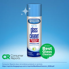 Ammonia-free Sprayway glass cleaner packaging