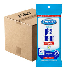 Sprayway Glass Cleaner Wipes 20ct package