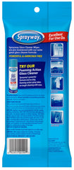 On the go resealable package of Sprayway wipes