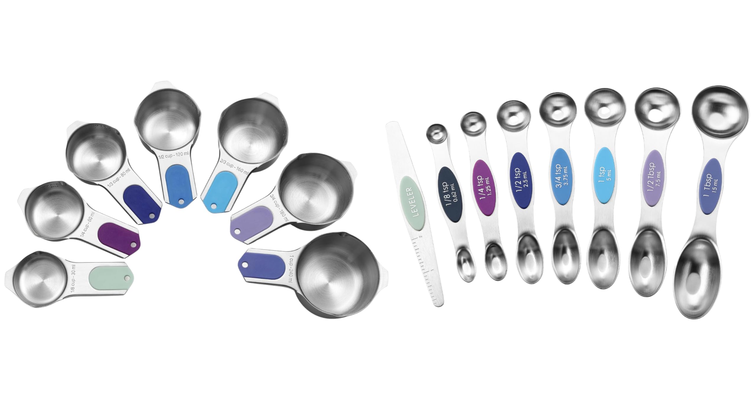 Spring Chef stainless steel magnetic measuring cups