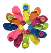 Spring Summer Front Door Wreath 18-20 inch round with flip flops