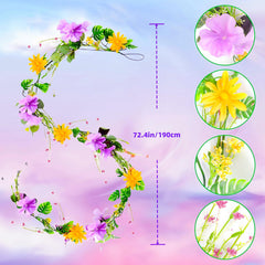 Spring wedding decor daisy garland for mantels and backdrops