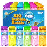 Springflower bubble bottles with wand set of 24