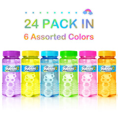 Protective mouth film and leak resistant cap on bubble bottle