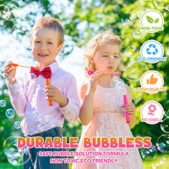 Bubble wand party favors and classroom prizes in sturdy box packaging