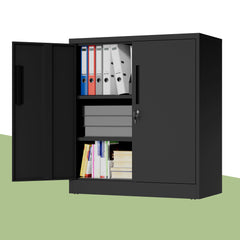 Spryygo metal storage cabinet 35 inch height with doors