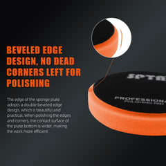 SPTA orange T40 medium-cut polishing pad for rotary polisher