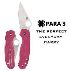 Spyderco Para 3 CTS BD1N blade open position