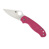 Spyderco Para 3 Lightweight pink FRN handle knife side view
