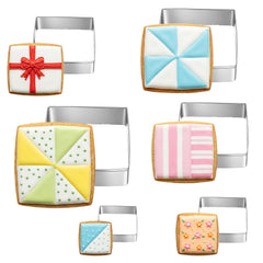 Square cookie cutter set 1.5 inch size
