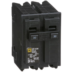 Square D HomeLine 30 amps breaker front view