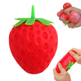Squeezable fruit ball realistic strawberry model product photo