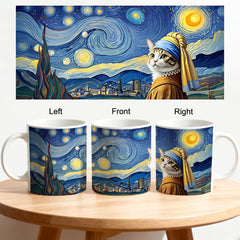 SRWNFOS Ceramic mug 11oz size in use