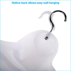 Flat open back frosted mannequin torso