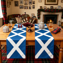 St Andrews Day table decoration