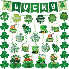 St Patricks Day Decorations 20 piece set including Lucky banner