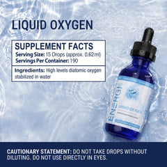 Stabilized Oxygen Supplement label
