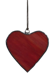 Stained glass window hanging with copper foil construction