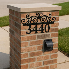 Stainless steel address sign by Sea Biscuit Metal Designs indoor outdoor use