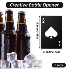 Stainless steel one piece bottle opener for durability