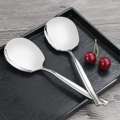 Idomy stainless steel buffet spoons pack of eight