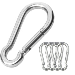 Stainless steel carabiner clip 3.15 inch 600 lb WLL
