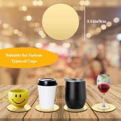 Stainless steel gold coasters with EVA non-slip bottom and holder