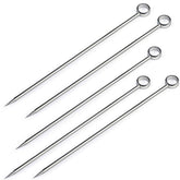 Stainless steel cocktail picks 20 pieces circle ring head