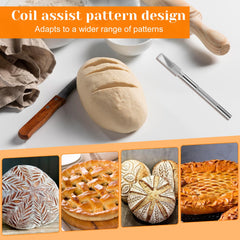 Safety cover included for bread scoring lame