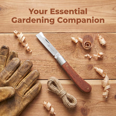 Stainless steel grafting knife for fruit trees folding design