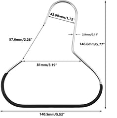 Stainless steel hat hangers with anti-rust coating