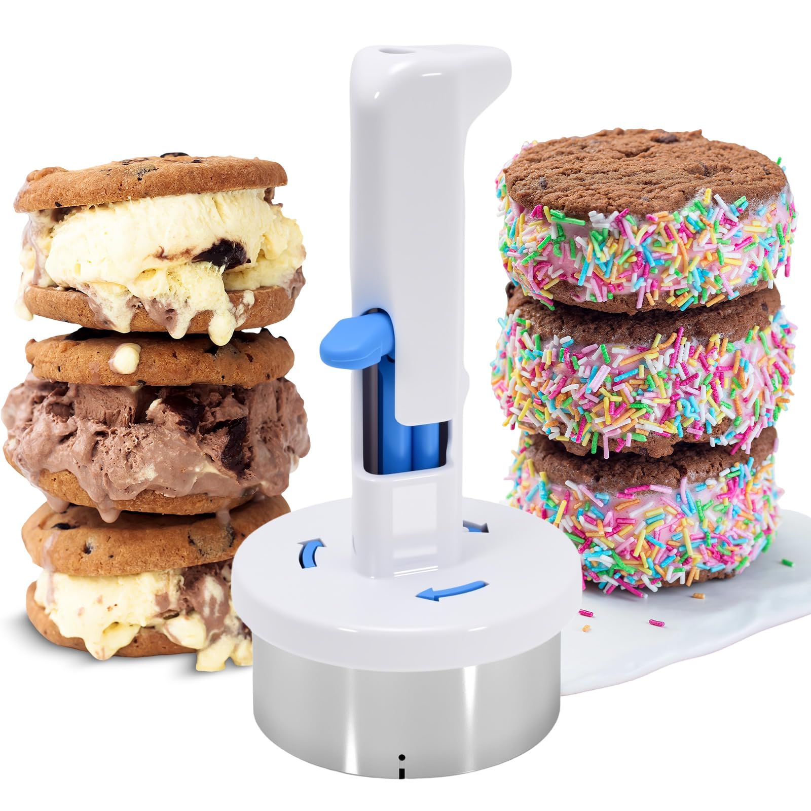 Stainless Steel Ice Cream Sandwich Maker head and handle