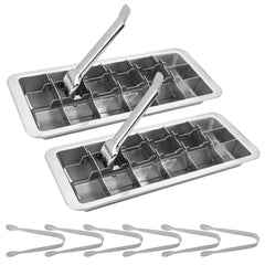 Stainless steel ice cube tray Icecube Foods 18-slot mold