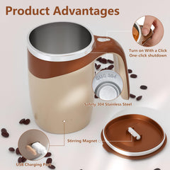 Magnetic stirring technology bottom motor in travel mug