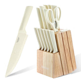 Stainless steel knife set overview
