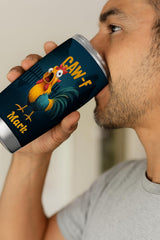 Spill-resistant clear sliding lid on Caw-F Chicken Tumbler