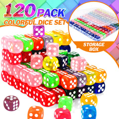 Acrylic colourfast dice with smooth rounded edges