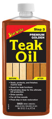 STAR BRITE Premium Golden Teak Oil for teak furniture and decks