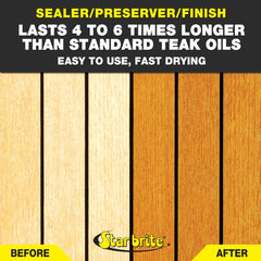 Premium teak oil for outdoor and indoor wood care