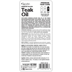 Teak oil for marine teak and fine woods by STAR BRITE