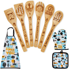 Star Gifts for Women star themed wooden spoons set