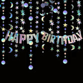 Star Moon Circle Dot garland kit for birthday wedding backdrop