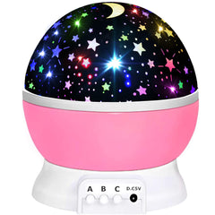 Pink star projector for kids gift design