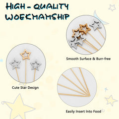 100 piece bamboo picks kit for parties