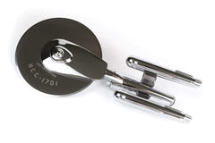 Original Series Star Trek pizza cutter featuring Enterprise saucer design