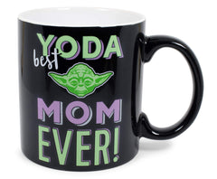 Star Wars Exclusive Yoda Best Mom Ever mug front view with handle